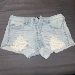 Low Rise Hollister Distressed Shorts